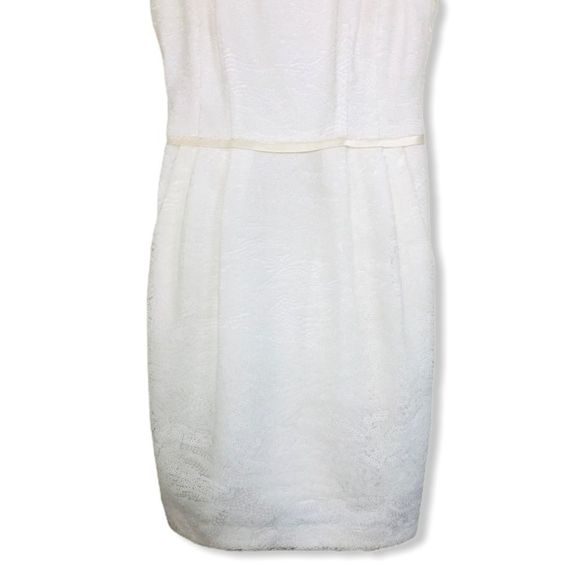 Nanette Lepore White Sequin Strapless Ribbon Trim Dress size 0 - Picture 4 of 15